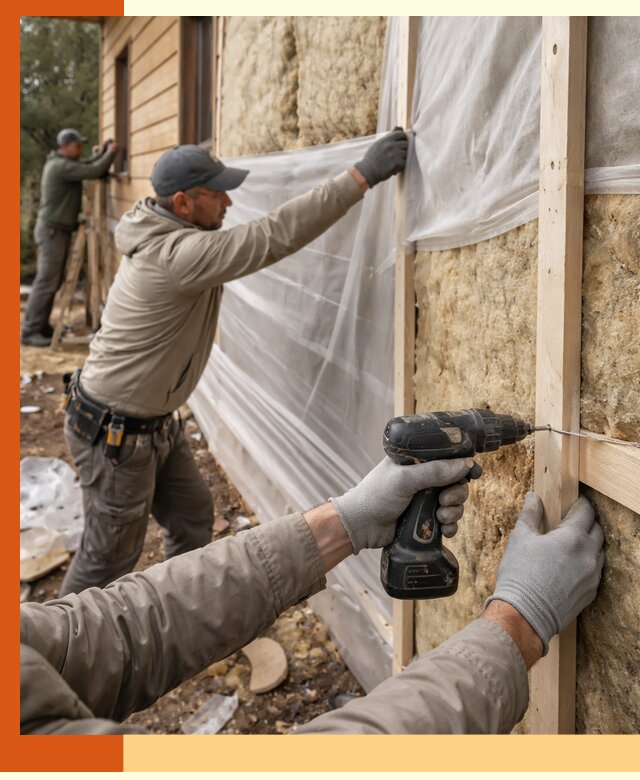 Утепление дома из бруса в Мурманске качественно и долговечно