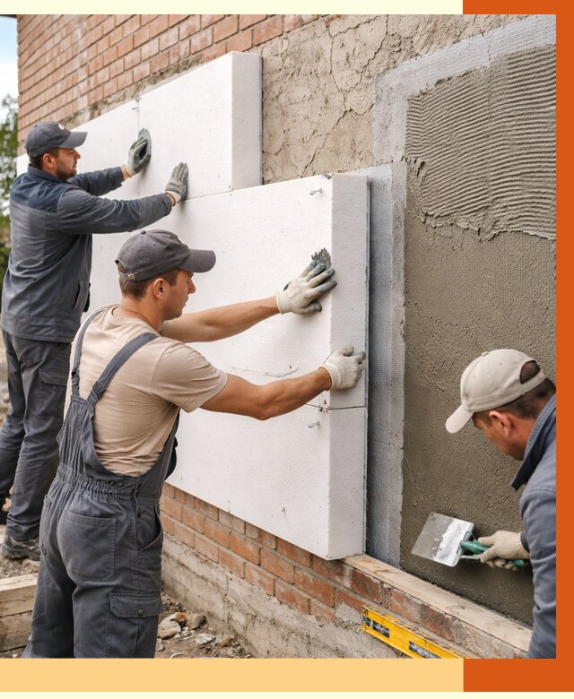 Утепление кирпичного дома в Мурманске от 4318 руб. под ключ | ТепломастерМрм