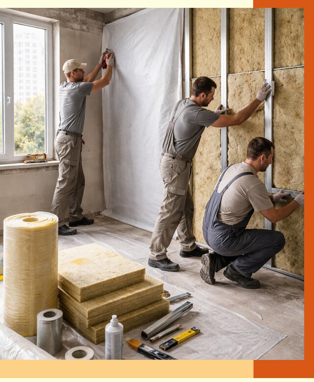 Утепление квартиры в Мурманске от 4627 руб/м2 — утеплить квартиру изнутри и снаружи | ТепломастерМрм