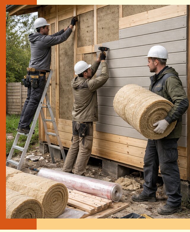 Утепление бани снаружи в Мурманске профессионально и надежно