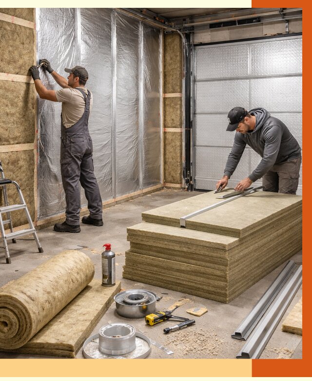 Утепление гаража в Мурманске от 4627 руб/м2 — комплексное утепление ворот и стен | ТепломастерМрм