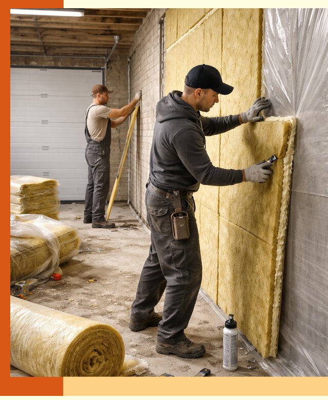 Утепление гаража под ключ в Мурманске — все виды теплоизоляции