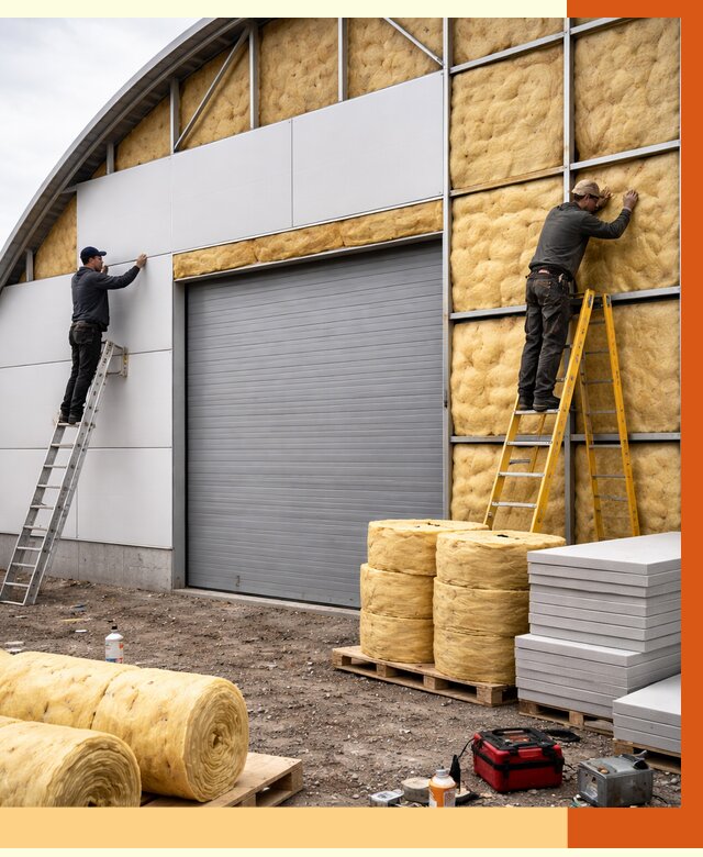 Утепление ангара пенополиуретаном в Мурманске от 7403 руб./м² — комплекс от ТепломастерМрм