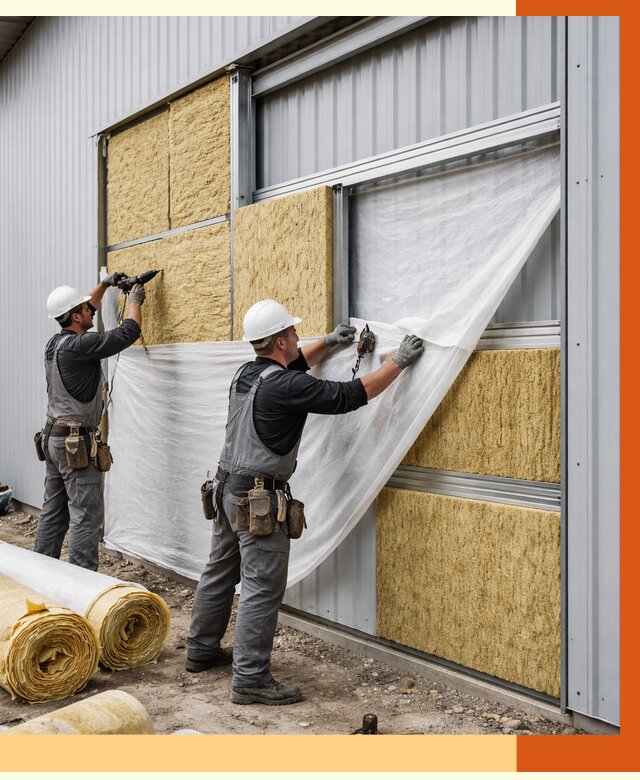 Утепление металлического склада в Мурманске от 4627 руб/м2 — комплексное утепление под ключ | ТепломастерМрм