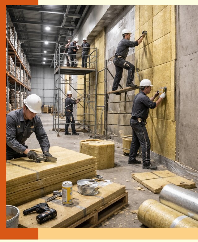 Утепление логистического центра в Мурманске качественно и экономично