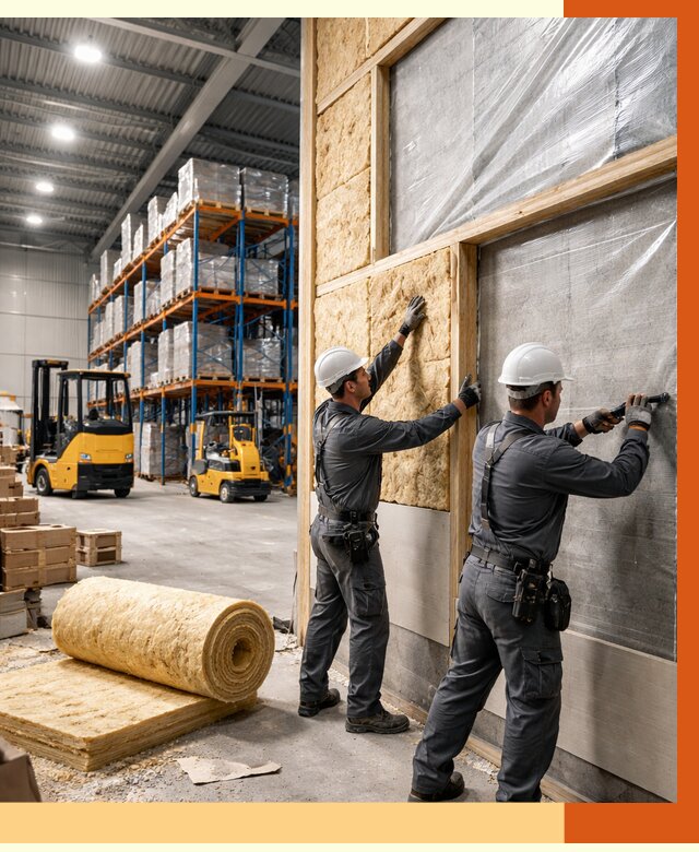 Утепление склада с техникой в Мурманске от 4318 руб./м2 — комплексно под ключ | ТепломастерМрм