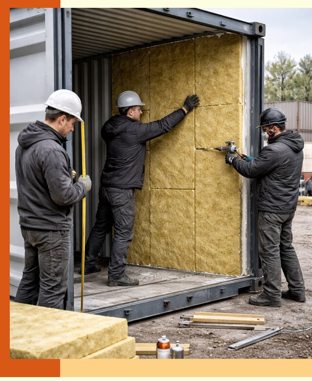 Утепление морского контейнера в Мурманске: надежная теплоизоляция и защита