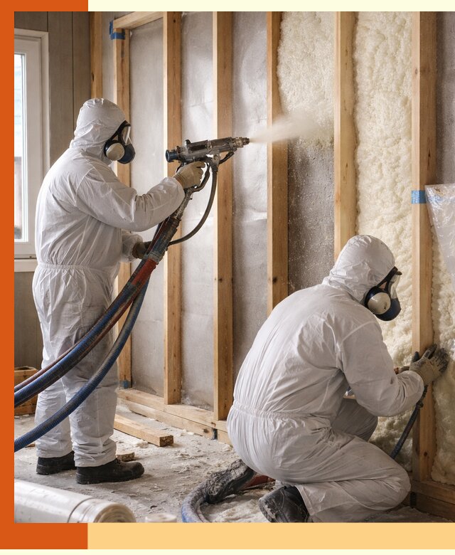 Утепление каркасной стены ППУ в Мурманске для домов и коттеджей