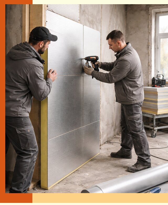 Утепление PIR панелями домов и зданий в Мурманске