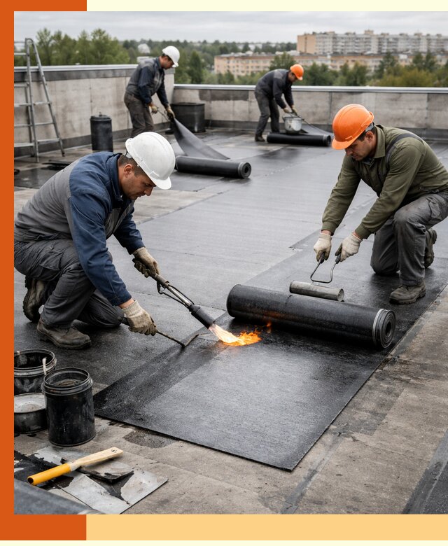Профессиональная гидроизоляция плоской кровли в Мурманске